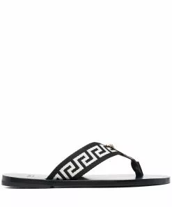 Versace Greca-motif thong-strap flip-flops