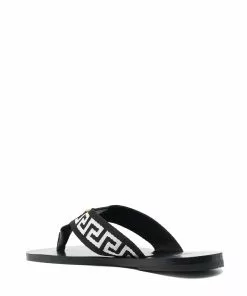Versace Greca-motif thong-strap flip-flops