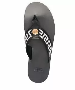 Versace Greca-motif thong-strap flip-flops