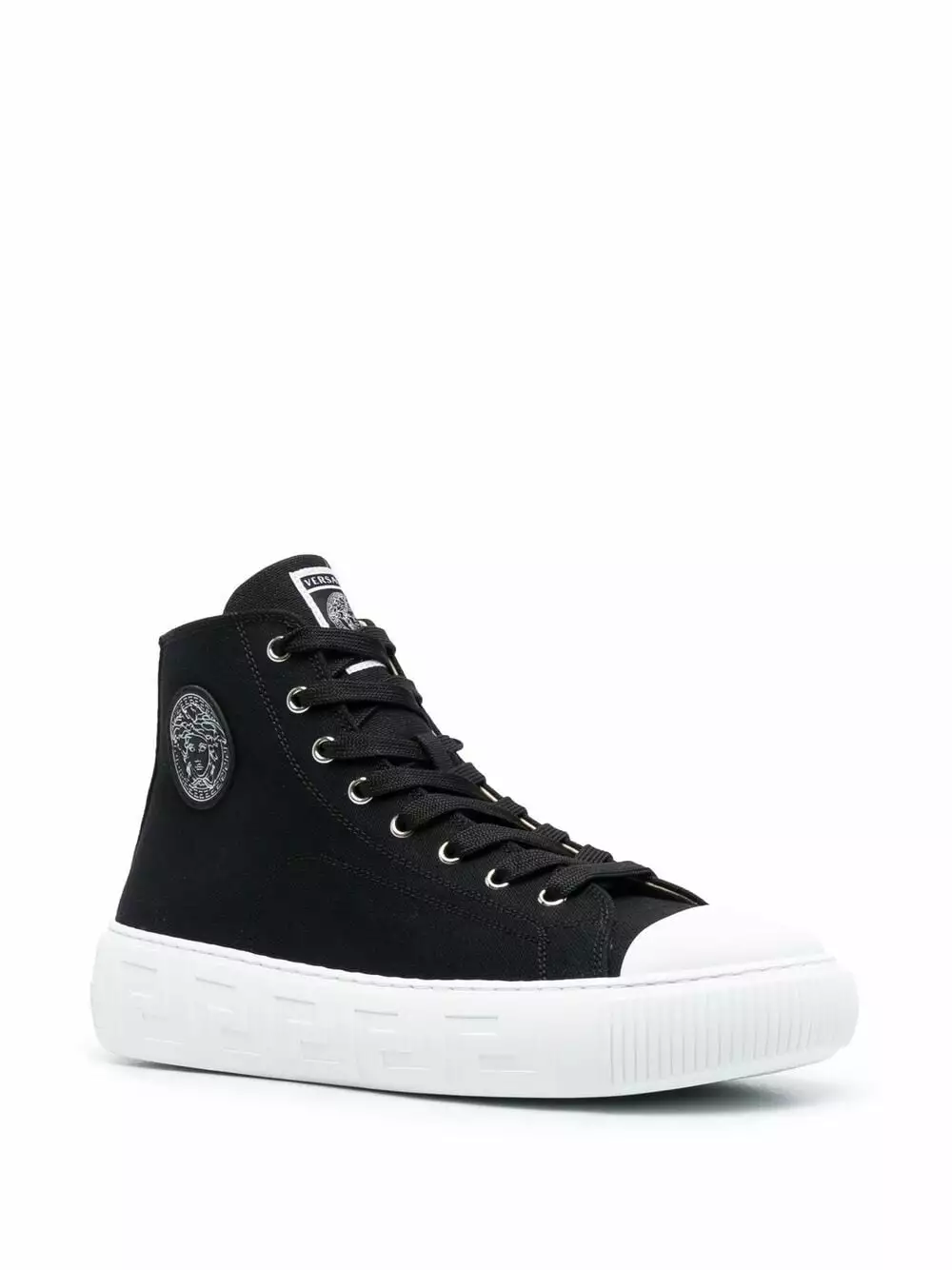 Versace Logo patch high top sneakers 4 Versace logo patch high-top sneakers