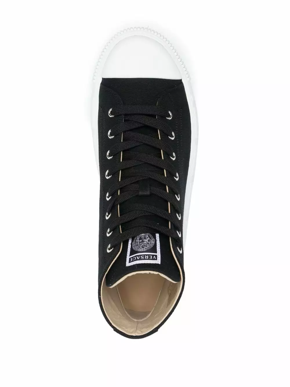 Versace Logo patch high top sneakers 6 Versace logo patch high-top sneakers