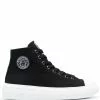 Versace Logo patch high top sneakers 2 Versace logo patch high-top sneakers