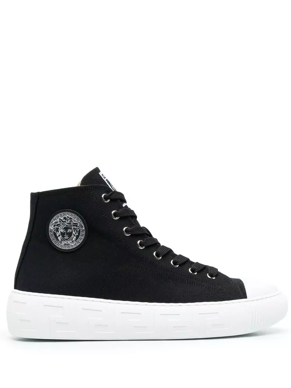 Versace Logo patch high top sneakers 3 Versace logo patch high-top sneakers