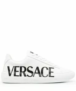 Versace Greca logo-print low-top sneakers