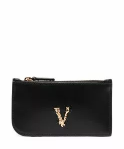Versace Virtus zipped cardholder