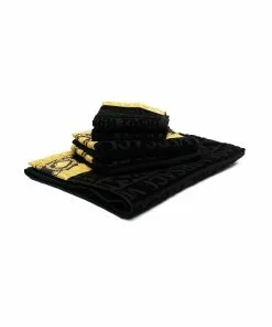 Versace Barocco-print towel set