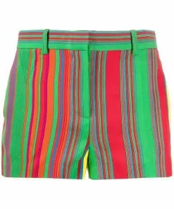 Versace stripe print shorts