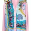 Versace starfish-print V-neck cardigan