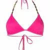 Versace Greca-detail halterneck bikini