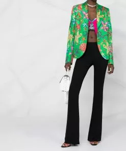 Versace cut-out flared trousers