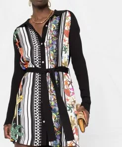 Versace Trésor de la Mer panelled mini dress