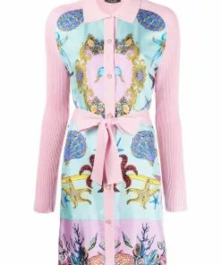 Versace baroque-print shirtdress