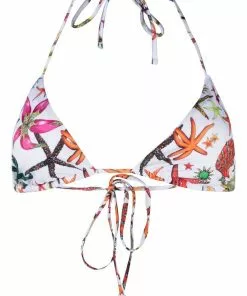 Versace Trésor de la Mer-print bikini top