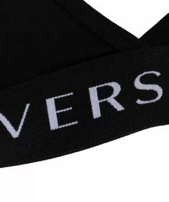 Versace logo-print bra