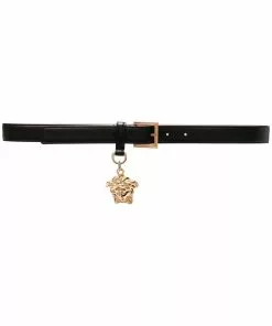 Versace Medusa-plaque leather belt