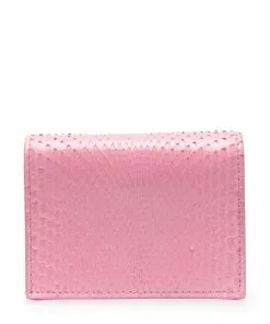 Versace ostrich-effect leather wallet