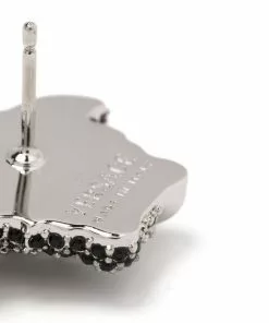 Versace crystal-embellished Medusa stud earrings