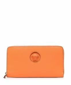 Versace logo-print leather wallet