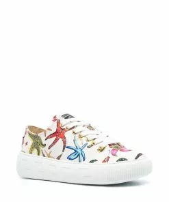 Versace Trésor de la Mer print low-top sneakers