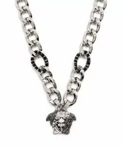 Versace Medusa charm necklace