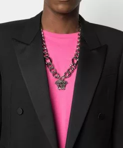 Versace Medusa charm necklace