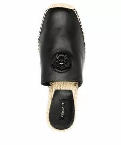Versace La Medusa backless espadrilles