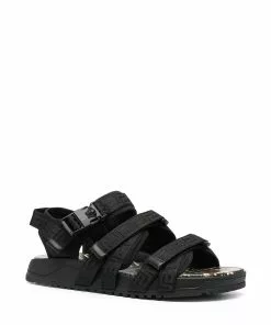 Versace Graecia snake-print leather sandals