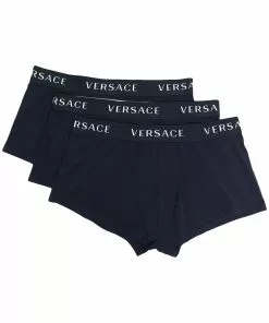 Versace three-pack logo boxer briefs
