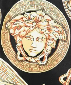 Versace mixed-print swim shorts