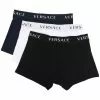Versace pack of three logo waistband boxer shorts
