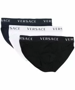 Versace three-pack logo briefs