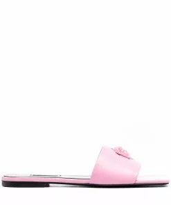 Versace Medusa-motif leather slides