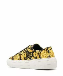 Versace La Greca Baroque-print sneakers