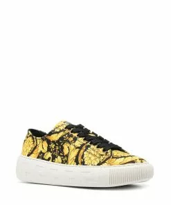 Versace La Greca Baroque-print sneakers