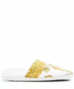 Versace Medusa head-print slippers