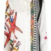 Versace starfish-print buttoned shirt