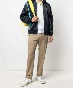 Versace gabardine chino trousers