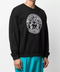 Versace Medusa embroidered sweatshirt