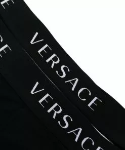 Versace two-pack logo waistband briefs