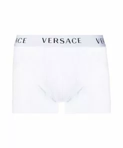 Versace set of two logo-waistband boxers