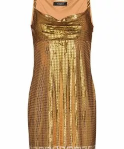 Versace Metal Mesh sleeveless minidress