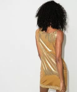 Versace Metal Mesh sleeveless minidress
