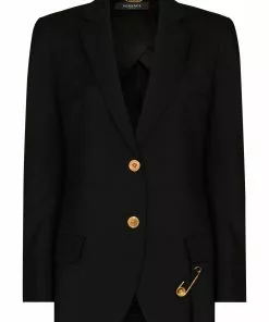 Versace safety pin blazer