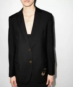 Versace safety pin blazer