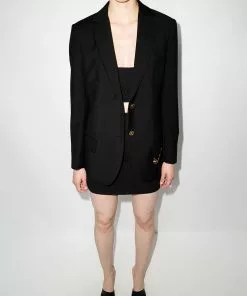Versace safety pin blazer