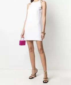 Versace Trésor strap-detail shift dress