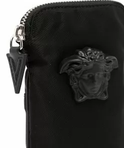 Versace Medusa-plaque zip-fastening wallet