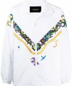 Versace graphic-print windbreaker jacket