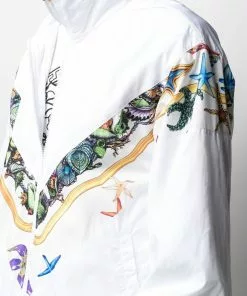 Versace graphic-print windbreaker jacket