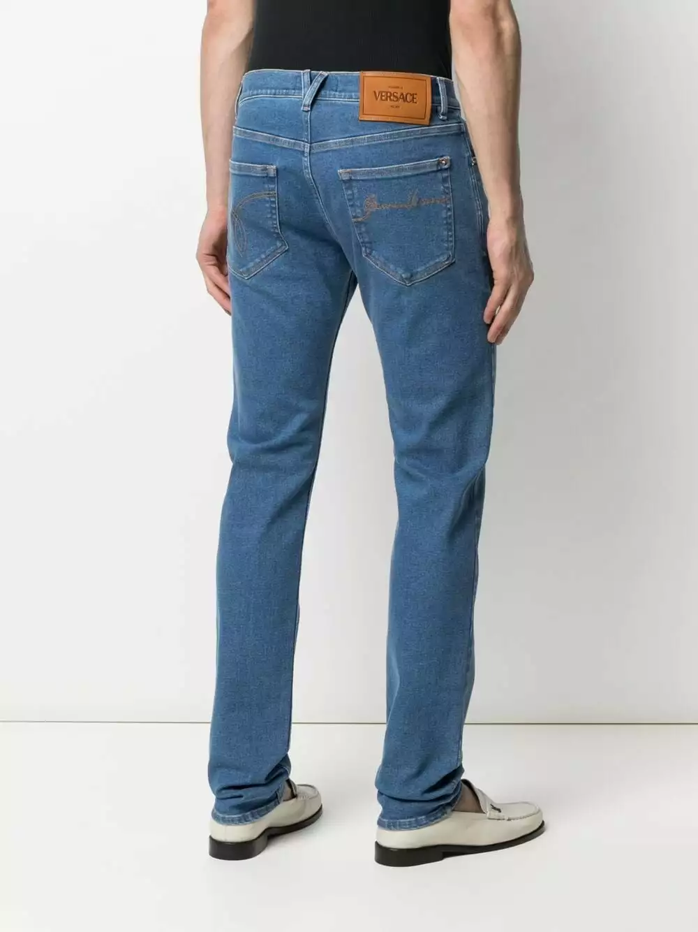 Versace Straight leg light wash jeans 6 Versace straight-leg light-wash jeans